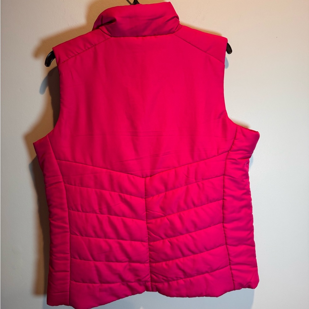Holloway Women's Bright Pink Quilted Pink Ribbon Vest - Picture 5 of 7